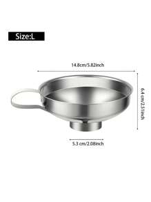Canning Funnel For Kitchen Use, Wide Mouth Stainless Steel Funnel For Wide And Regular Mouth Mason Jar,  Metal Funnel For Filling Bottle, Large Funnel For All Liquid And Solid - Multicolor - View 13