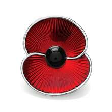 Spilla con papavero smaltato rosso, souvenir del Remembrance Day nel Regno Unito, accessorio per Ognissanti, gioiello per la Festa degli Insegnanti, accessorio per costumi, ciondolo per borse, accessorio per l'ufficio, regalo di Natale
