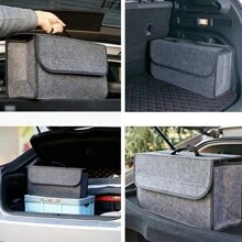 Organisateur De Sac De Voiture En Feutre Souple, Boîte De Rangement Pliante De Voiture, Organisateur De Coffre De Voiture Ignifuge Antidérapant Pour Civic Crv/focus Escape Et Autres Berlines/suv