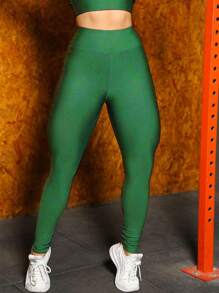 Conjunto para academia Fitness Top alcinha com Bojo - Verde Oliva - Visão 4