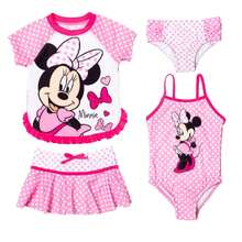 UPF 50+ One Piece Bathing Suit Bikini Top Rash Guard Swim Skirt Modest Swimsuit Bottom 5 Set - Multicolor - View 10