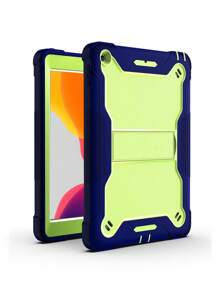 苹果黄绿色+深蓝色通用机器人设计平板电脑保护壳 - 黃色 - 查看 2