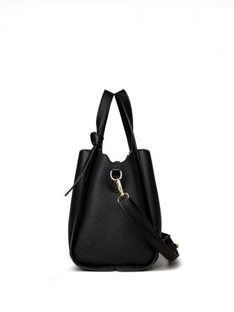 1pc Solid Color Handheld Bucket Bag/Minimalist Slanting Bag, Suitable For Women's Daily Use, Crossbody, Business Casual Women Bag, Perfect For Office, Business And Work, Eye-Catching Work Bags For Women, Business Casual Woman Bag Perfect For Office Business And Work