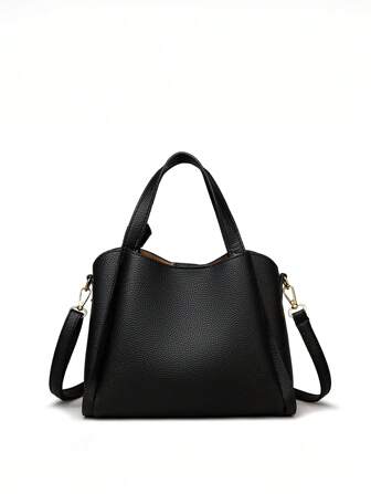 1 st enfärgad handhållen hinkväska/minimalistisk snedställd väska, lämplig för kvinnors dagliga bruk, axelremsväska, affärsmässig damväska, perfekt för kontor, affärer och arbete, iögonfallande arbetsväskor för kvinnor, affärsmässig damväska perfekt för kontor, affärer och arbete