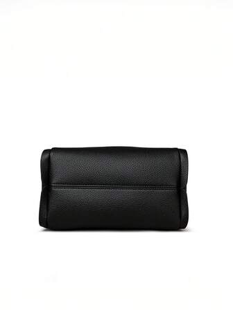 1 st enfärgad handhållen hinkväska/minimalistisk snedställd väska, lämplig för kvinnors dagliga bruk, axelremsväska, affärsmässig damväska, perfekt för kontor, affärer och arbete, iögonfallande arbetsväskor för kvinnor, affärsmässig damväska perfekt för kontor, affärer och arbete