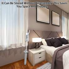 Steamer Stand Telescopic Garment Steamer Rack Height Adjustable Garment Steamer Clothes Rack Foldable Standing Garment Hanger For Steaming Clothes Portable Cloth Steam Rack For Home Steam Ironing - Grey - View 6