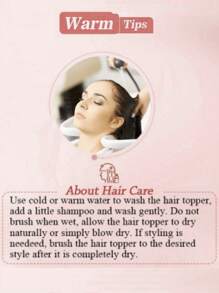 Hair Topper 12 Inch Hair Toppers For Women With Thinning Hair 6.5"X6.5" Large Base Synthetic Hair Topper With Bangs Fiber Wiglets Ladies - Black Brown - View 10