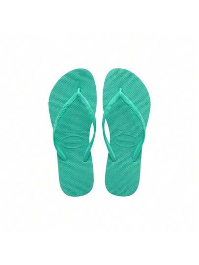 シューズ・サンダルその他 SLIM Mint Women's Rubber Flip-Flops 4000030-9460 Havaianas Women's Rubber Flip-Flops 4000030-9460 SLIM Mint