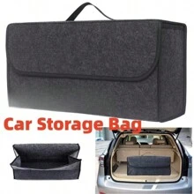 Organisateur De Sac De Voiture En Feutre Souple, Boîte De Rangement Pliante De Voiture, Organisateur De Coffre De Voiture Ignifuge Antidérapant Pour Civic Crv/focus Escape Et Autres Berlines/suv