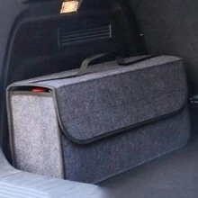Organisateur De Sac De Voiture En Feutre Souple, Boîte De Rangement Pliante De Voiture, Organisateur De Coffre De Voiture Ignifuge Antidérapant Pour Civic Crv/focus Escape Et Autres Berlines/suv