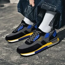 Men/Women's Retro Gingham Lace-Up Casual Sneakers, Non-Slip Outdoor Running Shoes