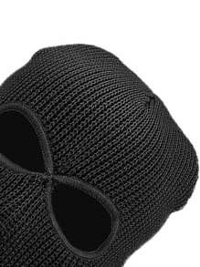 街头 3 孔全脸面罩滑雪面罩冬季拉法帽针织面罩冬季滑雪户外运动骑行帽万圣节骷髅骨架 - A - 查看 4