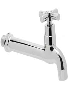 Torneira Tanque Longa 17cm Bico Arejador Doan - Prata - Visão 1