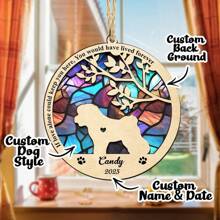 1入自訂狗/貓追憶太陽晶鑽飾品,可個性化寵物追憶裝飾,選擇貓款式和背景,適用於復古家飾,宠物纪念礼物,悼念禮物 - 彩色壓克力 - 查看 7