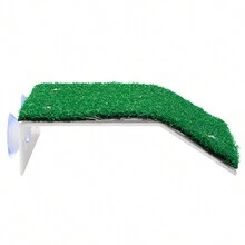 寵物烏龜露台烏龜攀爬平台浮島攀爬梯子水族館造景烏龜棲息平台魚缸配件綠色 - 綠色 - 查看 2