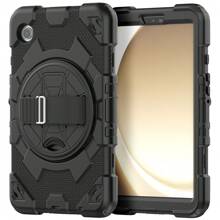 適用於TAB A9 (X110/X115)、A9 Plus 10.95英寸、S9 11英寸(X710/X716B/X718U)、S9 Plus 12.4 英寸(X810/X816/X818)平板電腦, 全面保護, 肩帶, 360度旋轉手提帶, 支架, 黑色 - 黑色 - 查看 9