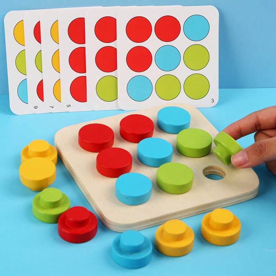 Giocattolo educativo in legno Montessori a forma di fungo colorato, puzzle numerico, gioco multifunzionale, regalo di compleanno per scuola, studenti, cartoleria, forniture scolastiche