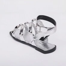 Women Flat Sandals - Bạc - Xem 5