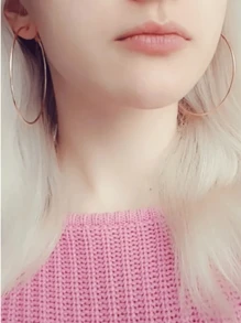 Hoop Earrings - Gold - View 7