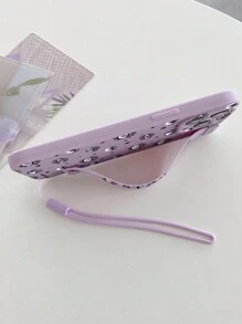 1pc Fashionable Eye Pattern Printed Wristband Phone Case With Stand Function, Comes With Hand Strap, Compatible With Apple, Compatible With Samsung, Compatible With Xiaomi Compatible With Redmi Series,International Version, Not The Domestic Version - Multicolor - View 3