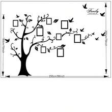 Photo Wall Memory Tree Decal Sticker For Home Living Room Decoration - Black - View 5