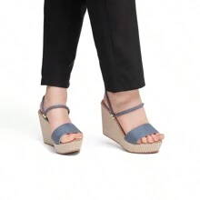 Women Heeled Sandals - 藍色 - 查看 3