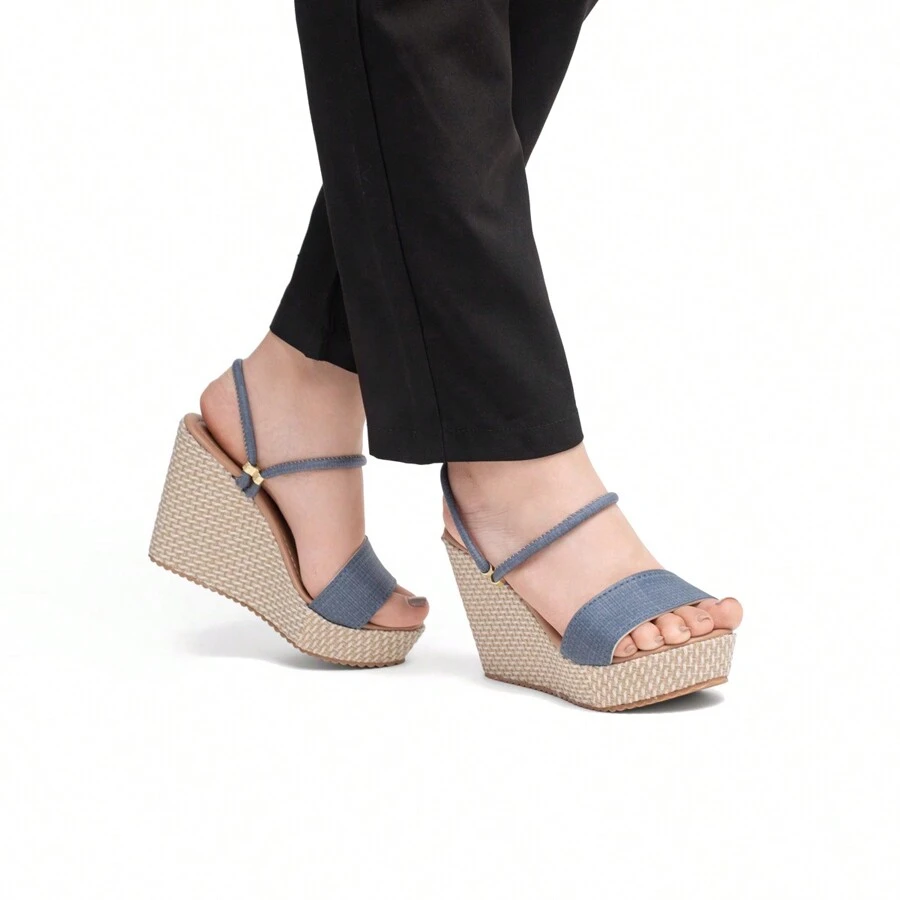 Women Heeled Sandals - 藍色 - 查看 1