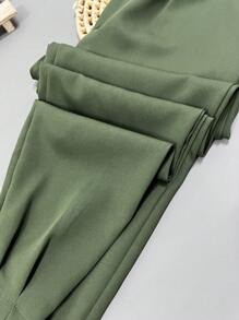 Women Pants - xanh quân đội - Xem 3