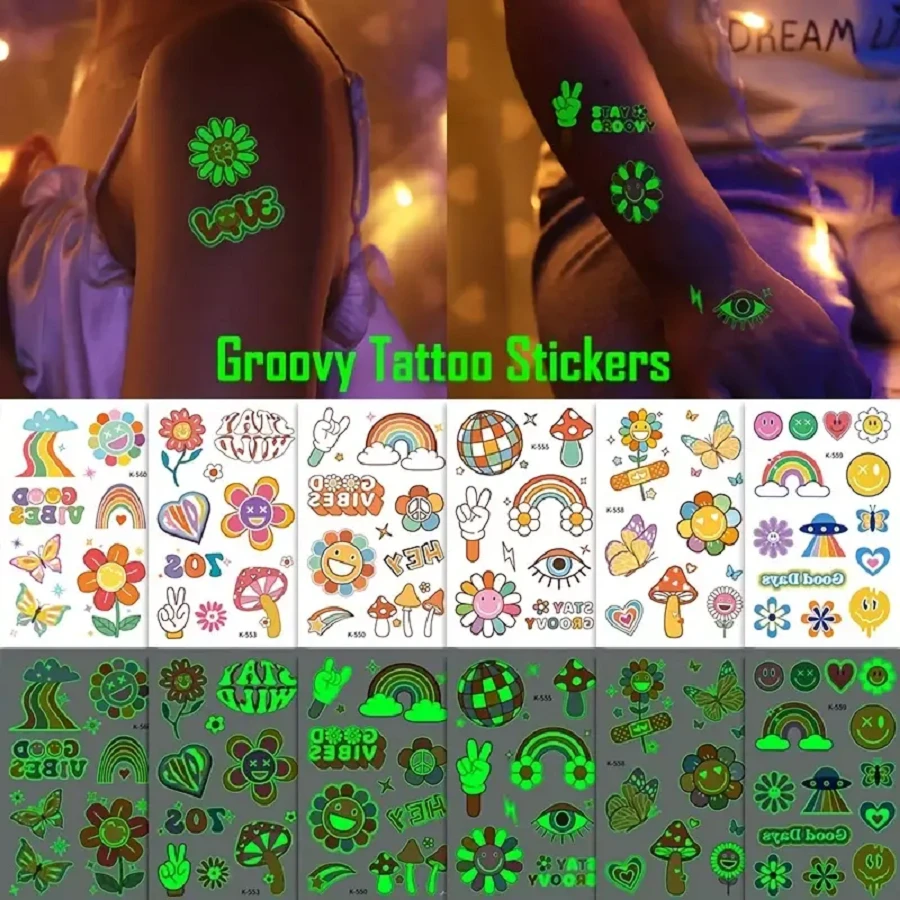 NVTRSD Halloween Set - 3 Haarreife + 10 Tattoos Für Grusel-Party