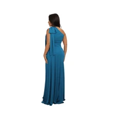 Women Dresses - Teal Blue - View 2