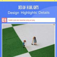 1件装运动主题地毯,印有足球和篮球图案,适用于儿童房、客厅、卧室,可水洗且经久耐用,室内/室外两用。 - 綠色 - 查看 5