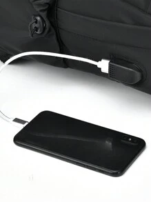 100旅行和户外牛津布背包，大容量商务背包，重型笔记本电脑背包假期学校夏季随身携带涤纶商务休闲黑色个性化礼物男朋友徒步旅行学生多功能便携式时尚休闲背包侧包书包露营返校沙滩包笔记本电脑包运动生活包背包旅行必备大包 - 黑色 - 查看 4