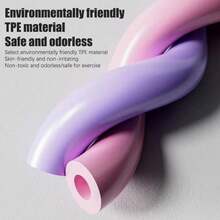 1入組彈性8字形張力繩,瑜珈健身阻力繩,用於開背、拓胸的瑜伽訓練器材 - 粉色 - 查看 3