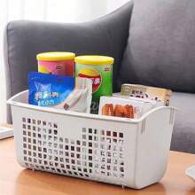 Kinkete 2 Piece Of Laundry Basket Multipurpose Wall Rack Organizer Saves Space For Laundry Room With Design - White - View 4