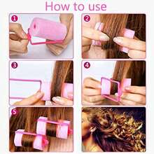 12 cái Bọt xốp Máy lăn tóc , Lê & Hình nấm , Mềm mại Ngủ , Không nhiệt Máy uốn , Thiết kế Kiểu tóc Công cụ Đối với Của phụ nữ Hằng ngày , Buổi tiệc , Kỳ nghỉ , trình diễn Và Lễ cưới - Nhiều màu - Xem 2