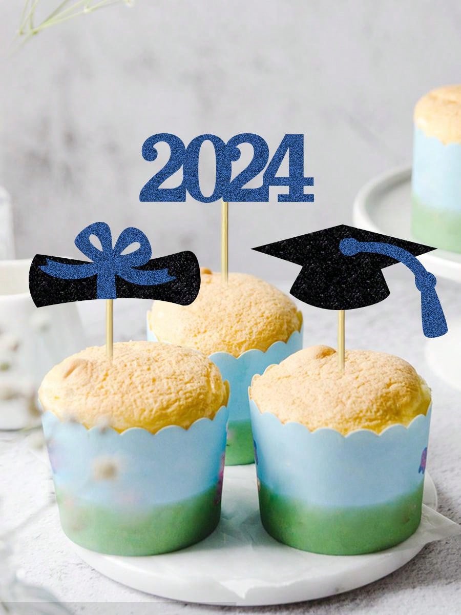 Lot De 32 Décorations à Paillettes Pour Cupcakes 2024