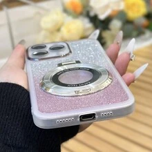 1只tpu哑光鏡頭保護太空漸變防摔手機殼,適用於ios和android手機 - 白色 - 查看 3
