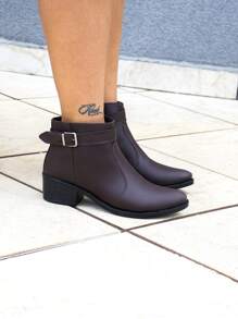 Women Ankle Boots & Booties - Cà phê nâu - Xem 2