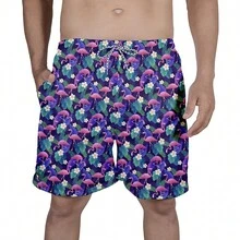 Men Beach Shorts - màu đen - Xem 1
