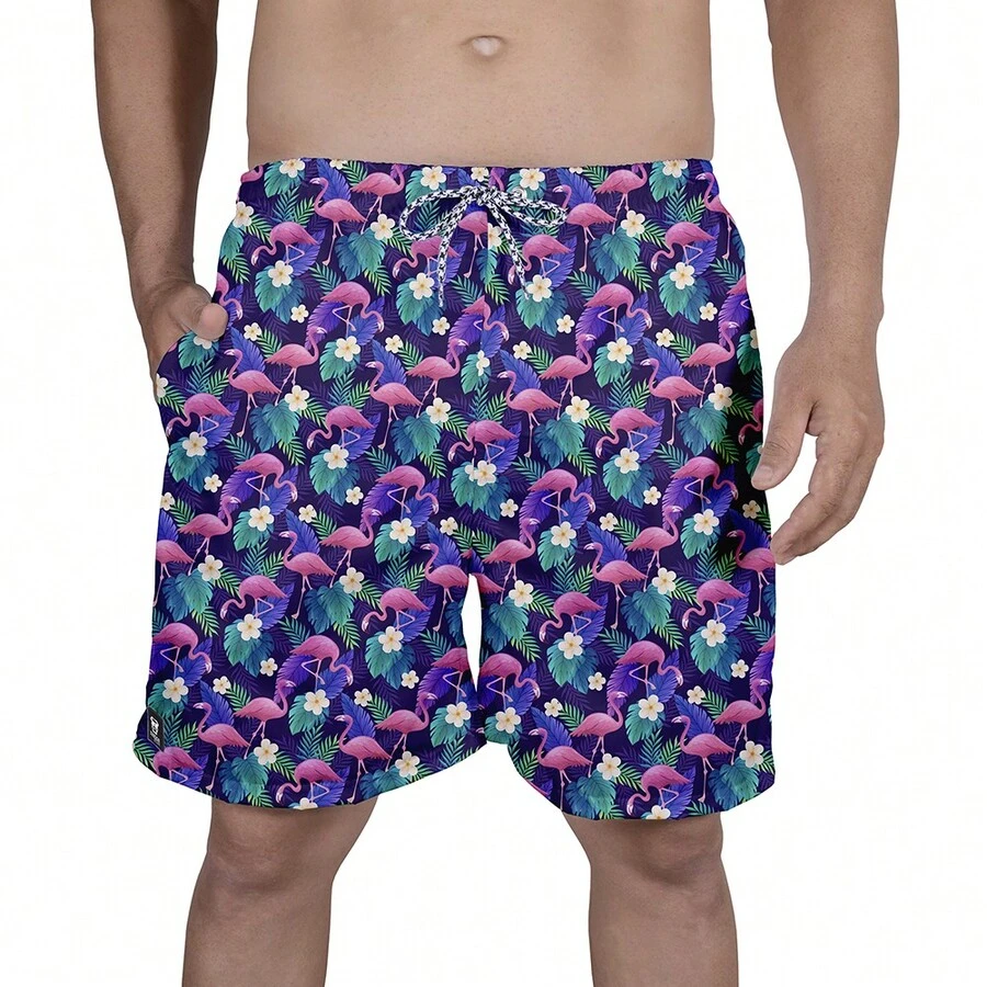 Men Beach Shorts - màu đen - Xem 1