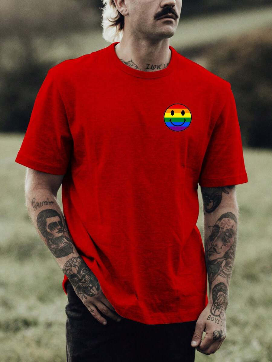 Men T-Shirts - 紅色 - 查看 1