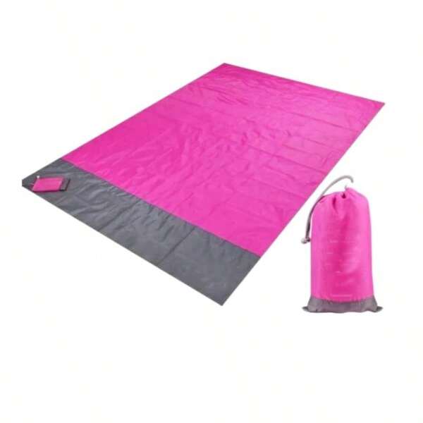 1pc 2.0x1.4m Outdoor Beach Mat Picnic Mat Camping Mat Portable Lightweight Foldable Barbecue Mat
