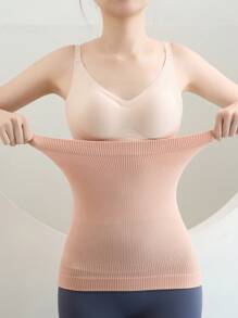 Seamless Waist Trainer Trimmer Belt, Breathable Tummy Control Compression Wrap Cincher, Women's Underwear & Shapewear 1pc, Sports - Apricot - View 7