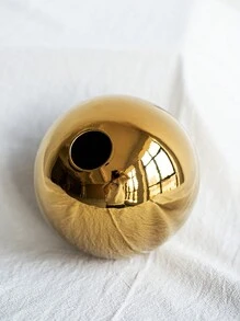 1個鍍金球陶瓷花瓶家居裝飾擺件手工藝品花盆藝術水培花瓶家居裝飾擺飾禮品 - 金色 - 查看 10