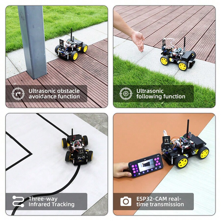 Tscinbuny Esp 32 Smart Robot Car Kit For Arduino And Keil 5 Programming Combining Esp32 Cam With Tscinbuny Esp 32 Smart Robot Car Kit For Arduino And Keil 5 Programming Combining Esp32 Cam With