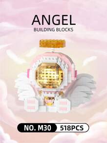 Choose One, Diamond-Shaped Angel Or Devil Mini Building Blocks For Desk, Office, Car, Gift For New Year, Birthday, Valentine's(Delivery In Random) - Multicolor - View 7