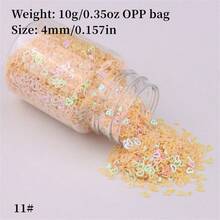 10 克 4 毫米全息鏤空心形閃光適合 Diy 美甲藝術和手工裝飾 - 4mm - 查看 33