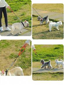 Chew Proof Heavy Duty Leash For Dogs Up To 250 Pound,Metal Rope Made Of Coated Wire Rope With Soft Padded Handle,Chew Resistant Dog Leash For Large And Medium Dog(Black) - Black - View 7