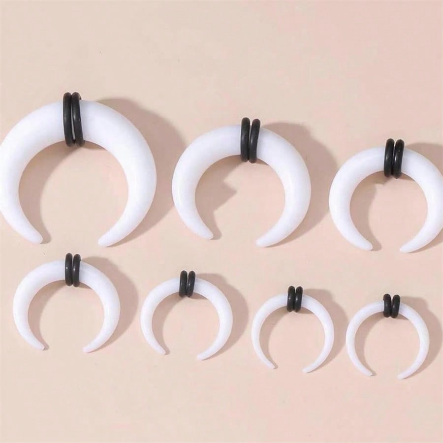 Ear Stretching Kit With Acrylic Tapers & Plugs, AllergyFree Ear Piercing Materials, Stretcher