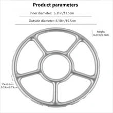 C-Shaped Pan Rack For Oil Splash, Milk Pot And Flat Pan - Silver - View 2